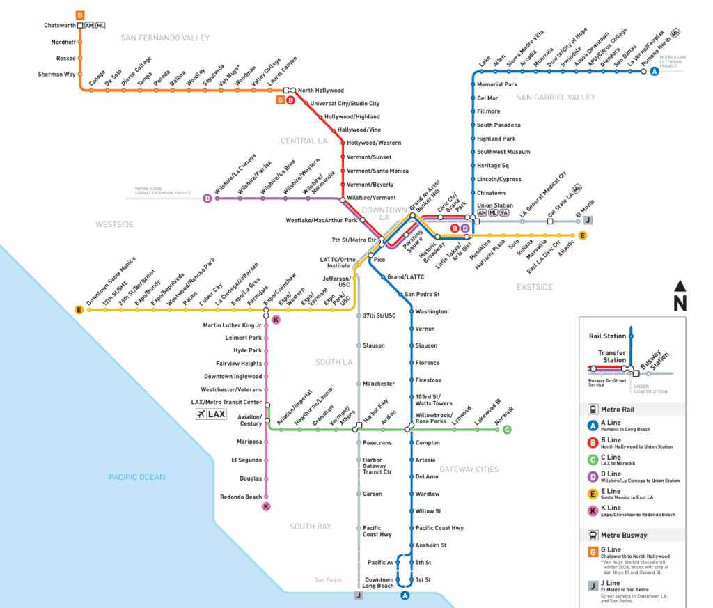all lines map