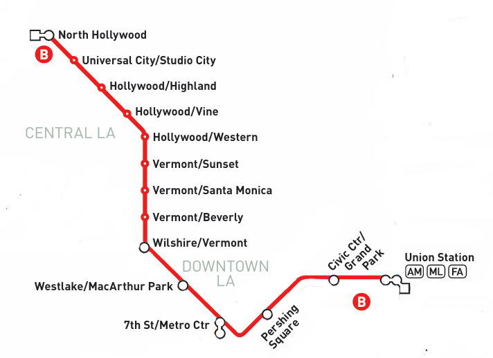 b line map